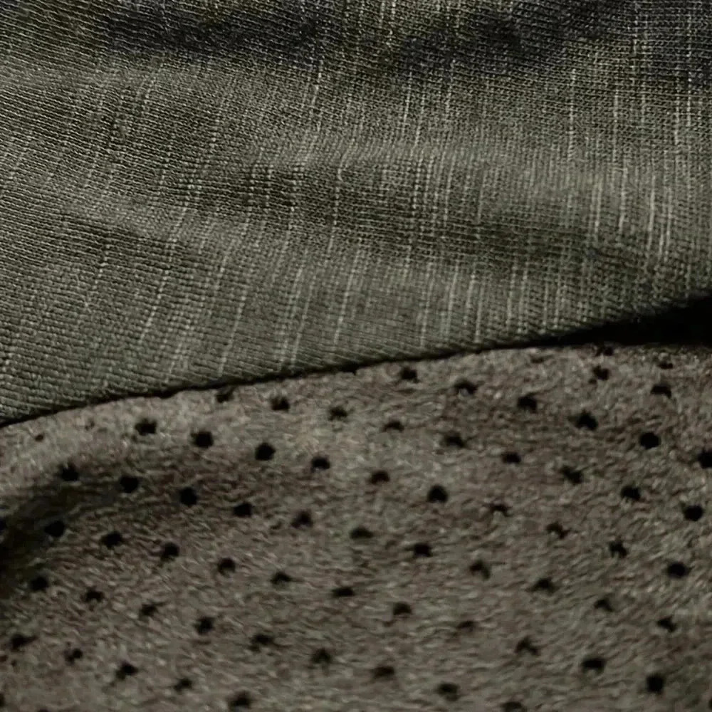 Torrid Perforated Faux Suede Gray Tee Shirt 0 - Picture 4 of 6
